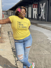 Load image into Gallery viewer, yellow combed ring spun cotton fine jersey t-shirt